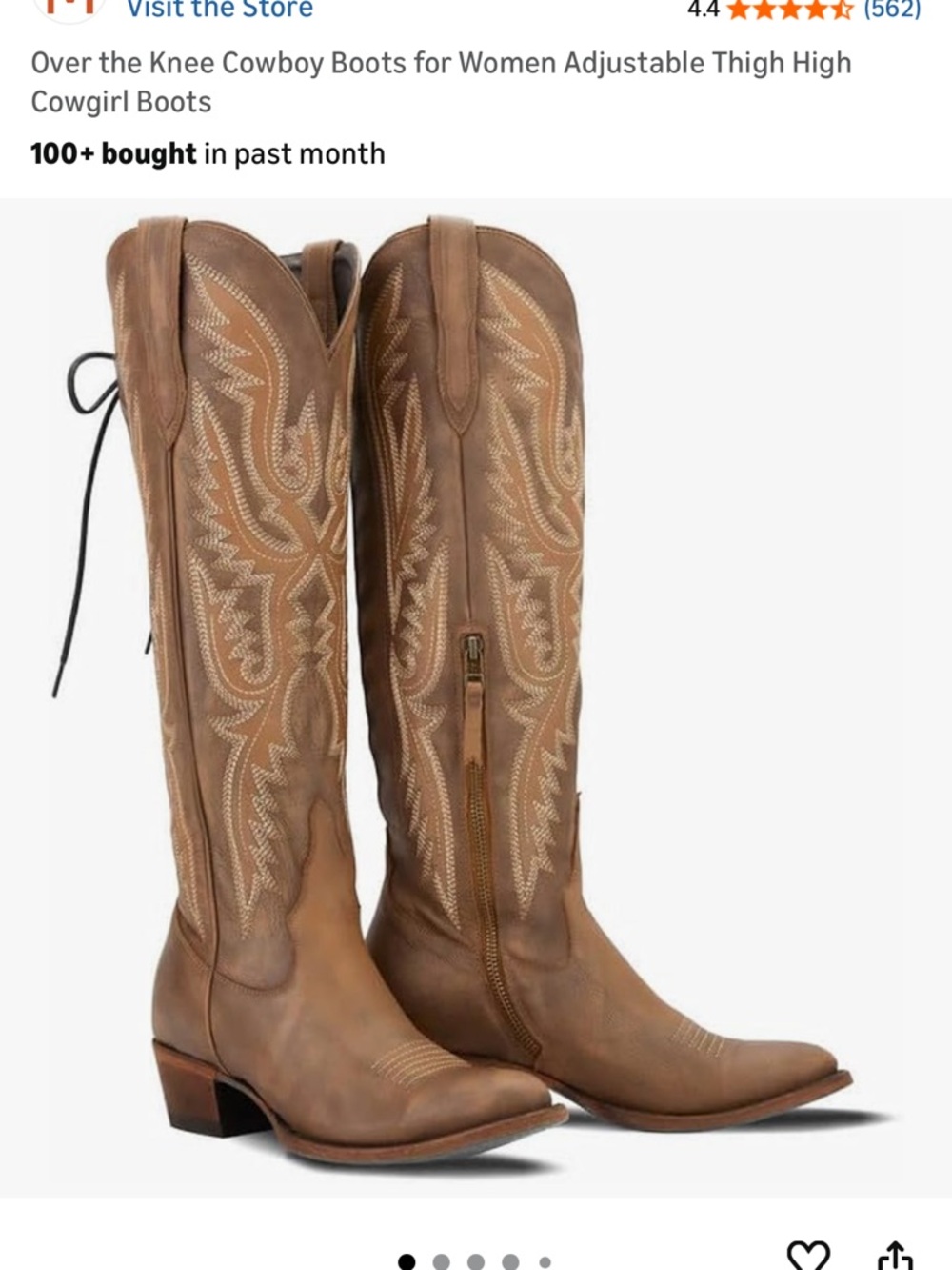 Over-the-Knee Western Boots in Brown Lace Up — Stylish Women’s Riding Boots